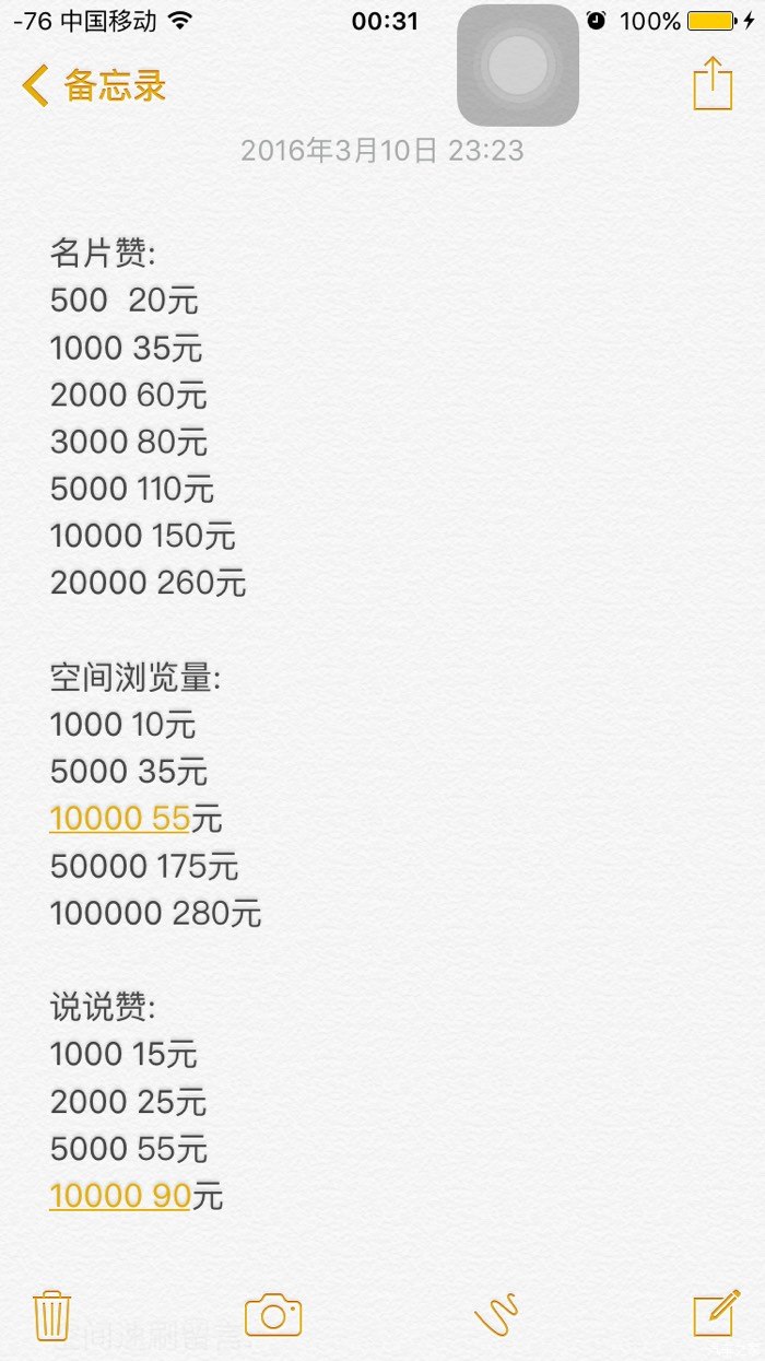 关于qq低价刷名片赞一元一万的信息