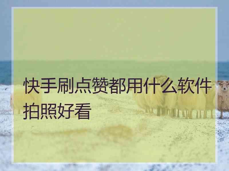 包含刷赞快手软件的词条